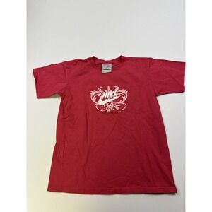 Vintage Nike T-shirt Y2K Size Small Pink Baby Tee
